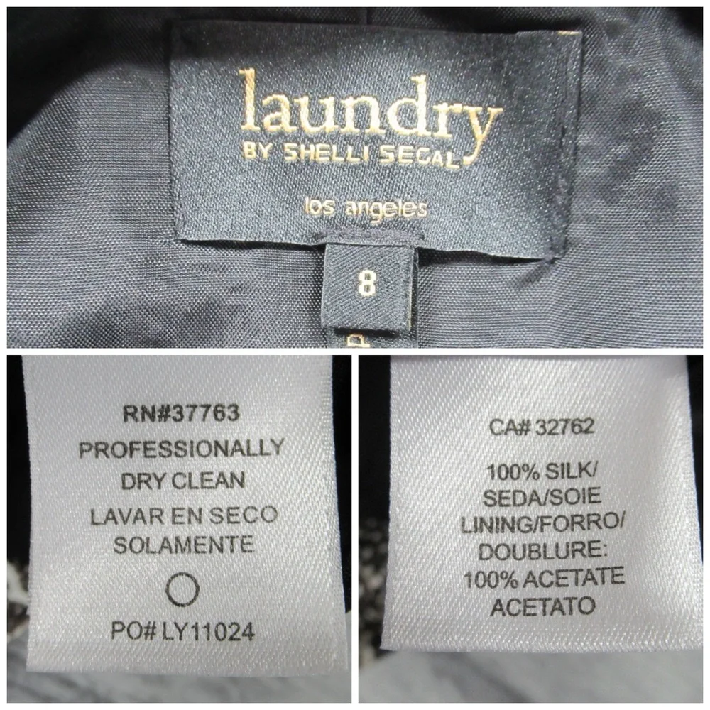 LAUNDRY by Shelli Segal Silk Snakeskin Print Mini Halter Dress Women’s Size 8